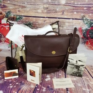 Vintage Coach Lexington Briefcase & Wallet Unisex Mahogany New 5265